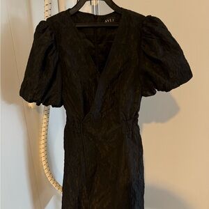Black Puff Sleeve Dress
